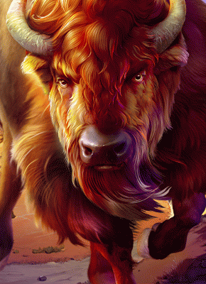 Beispielhafte Slot-Karte Majestic Wild Buffalo